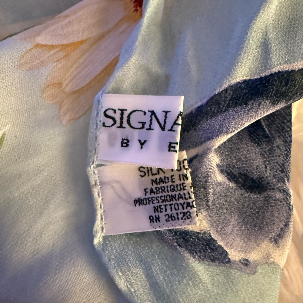 Signature by Echo Blue and Brown Floral Scarf - Picture 2 of 6